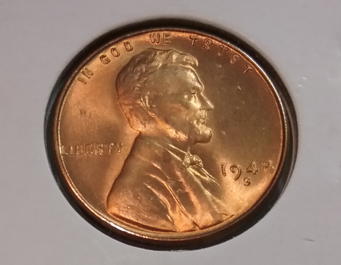 1948 Lincoln Wheat Cent  S - BU - Uncirculated