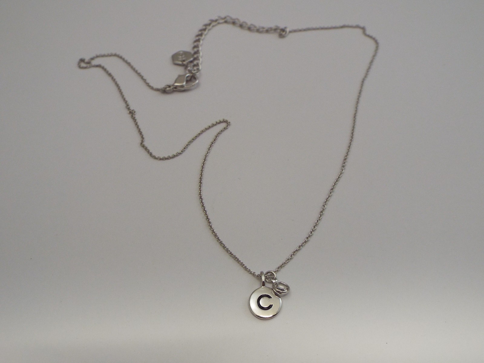 TOUCHSTONE CRYSTAL by SWAROVSKI Letter C Pendant Necklace (A65)