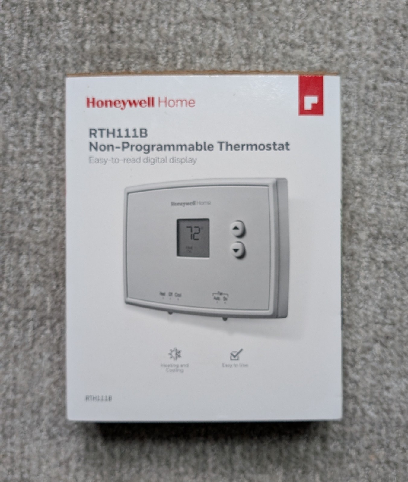 Honeywell RTH111B1024 Digital Non-Programmable Thermostat - White