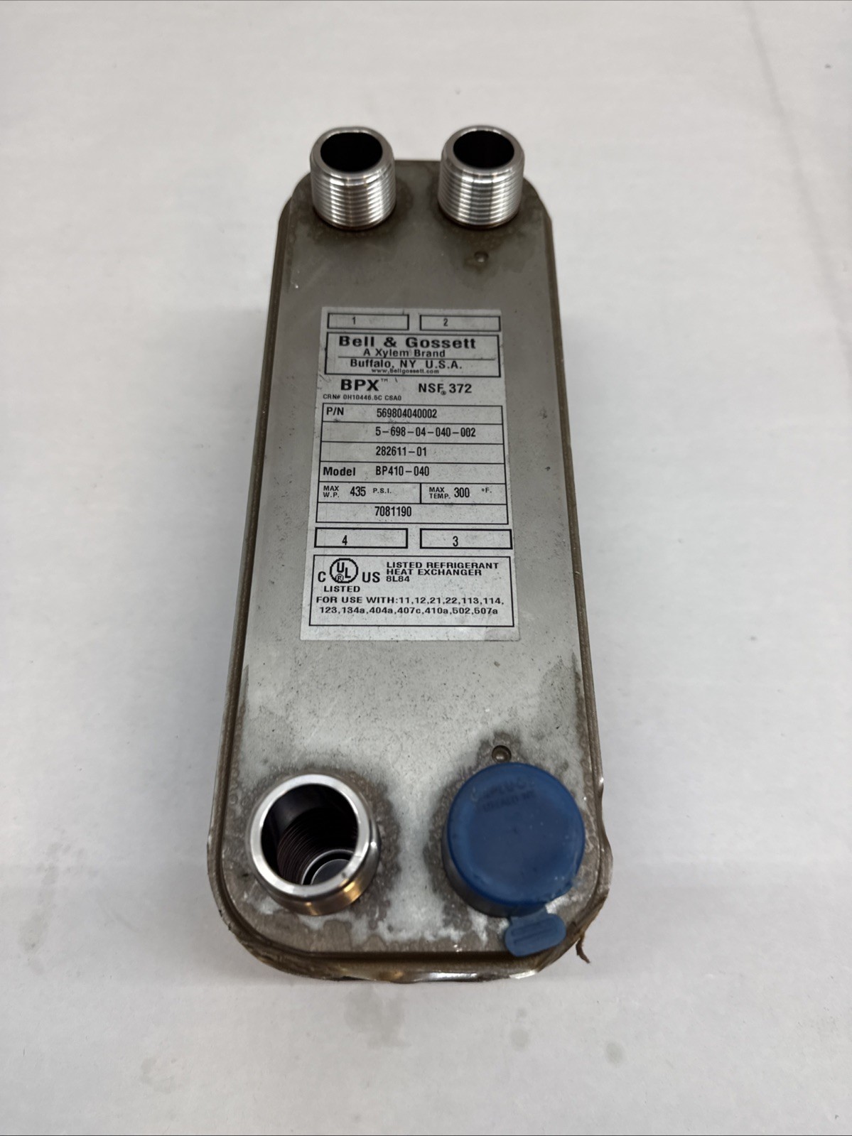 Bell & Gossett 5-698-04-040-002 Heat Exchanger BP410 Read Description