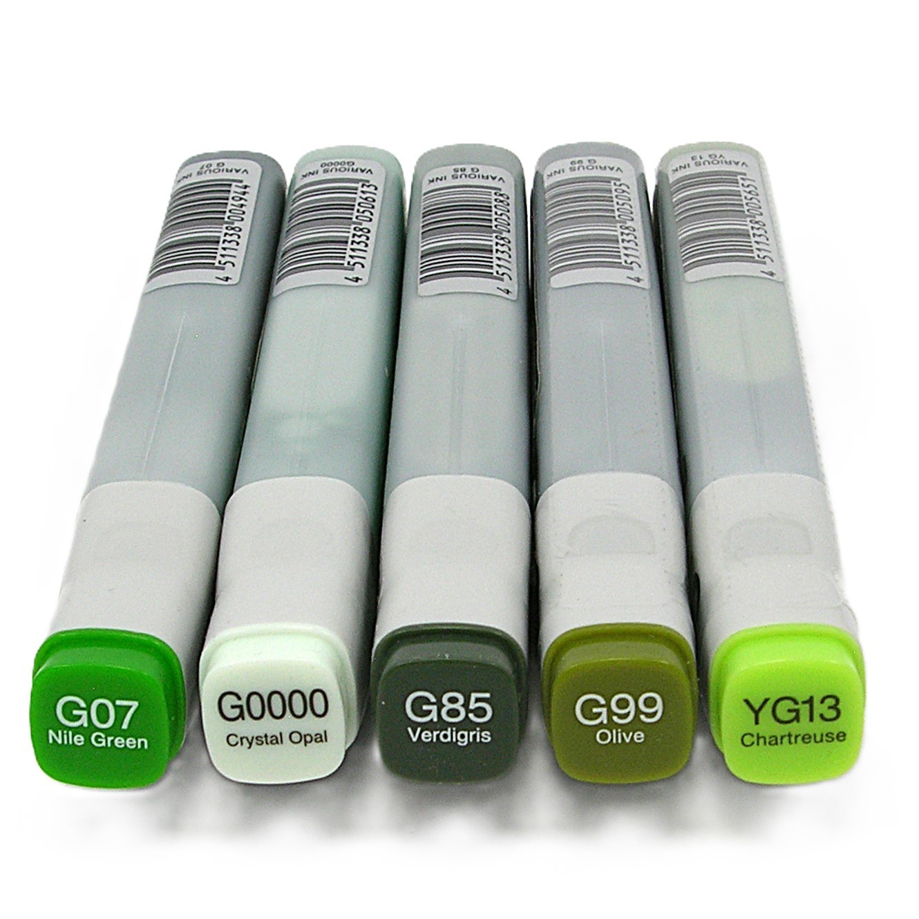 COPIC VARIOUS INK Refill Lot of 5 New Unopened G07/G0000/G85/G99/YG13