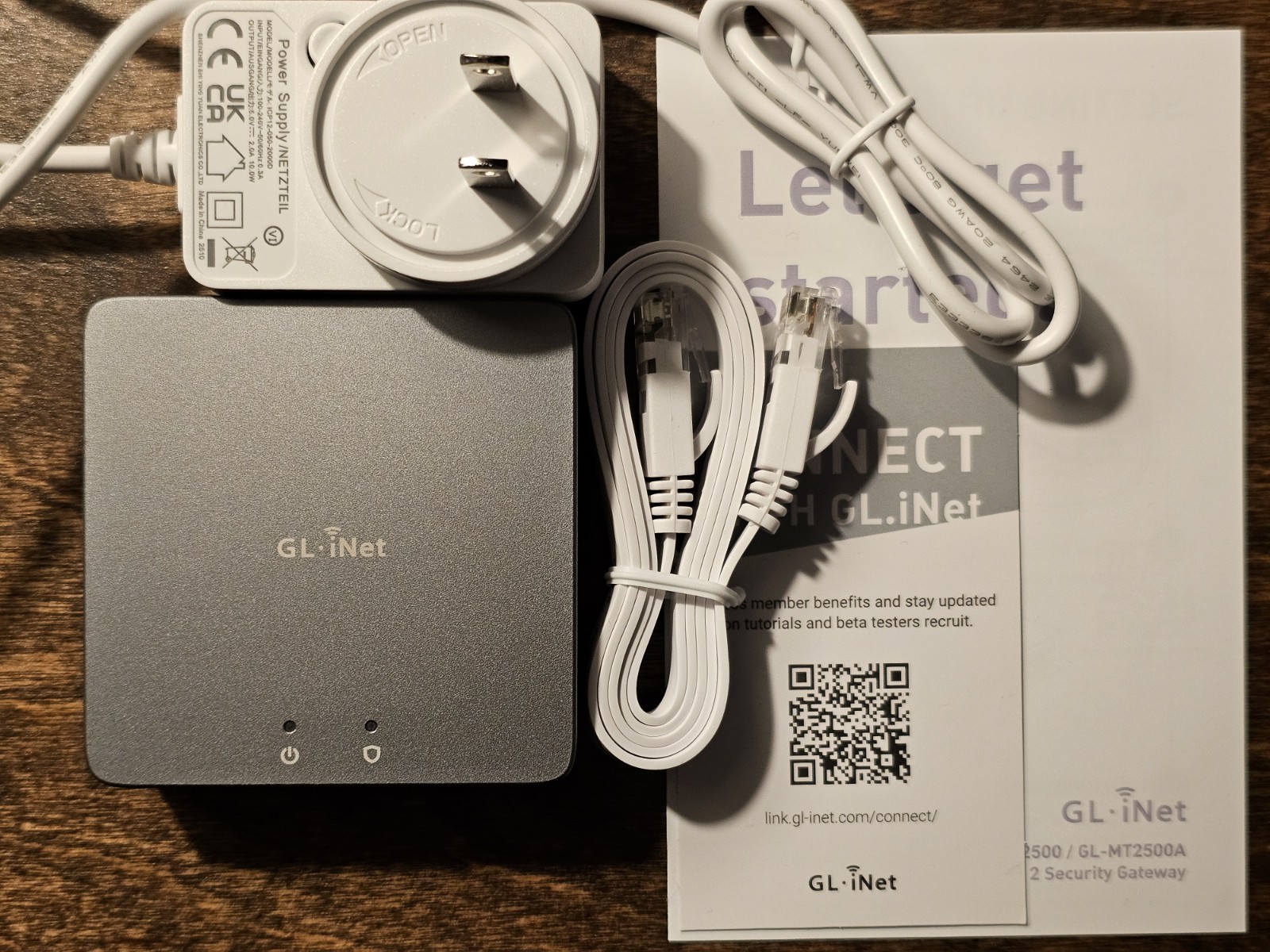 GL iNet Brume 2 VPN Security Gateway US Plug | Aluminum Alloy (GL-MT2500A)