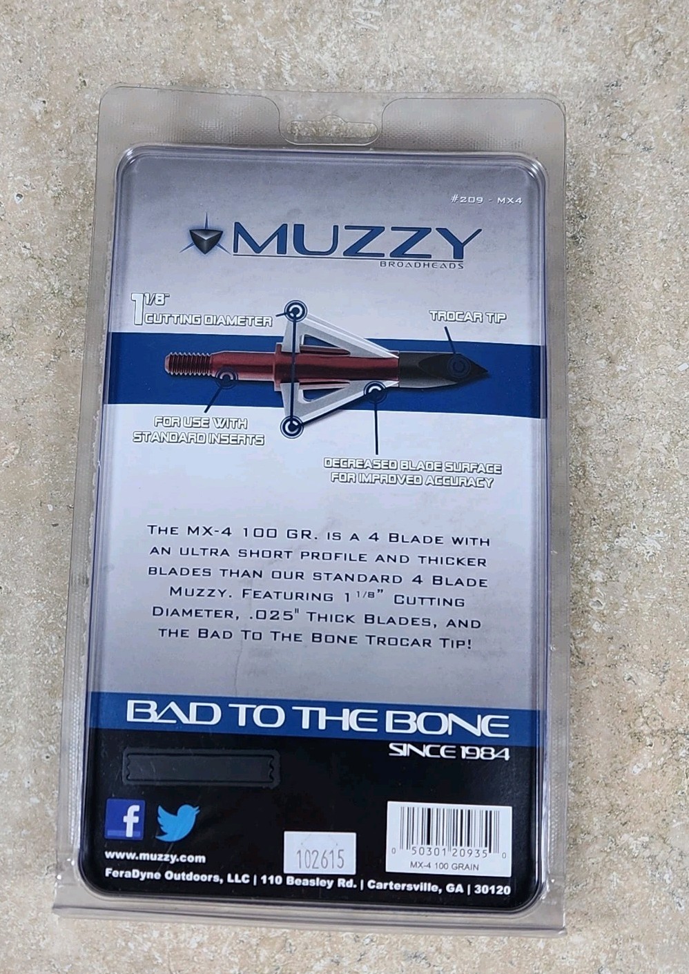 Muzzy MX-4 4-Blade Broadhead 3-Pack - 100 Grain