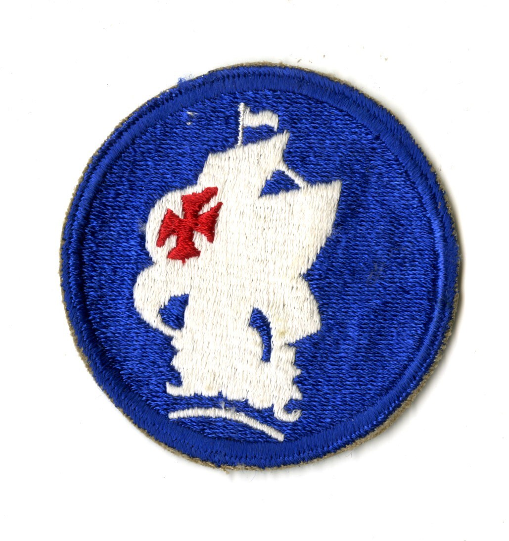 Caribbean Defense Command White Back Patch WWII Vintage