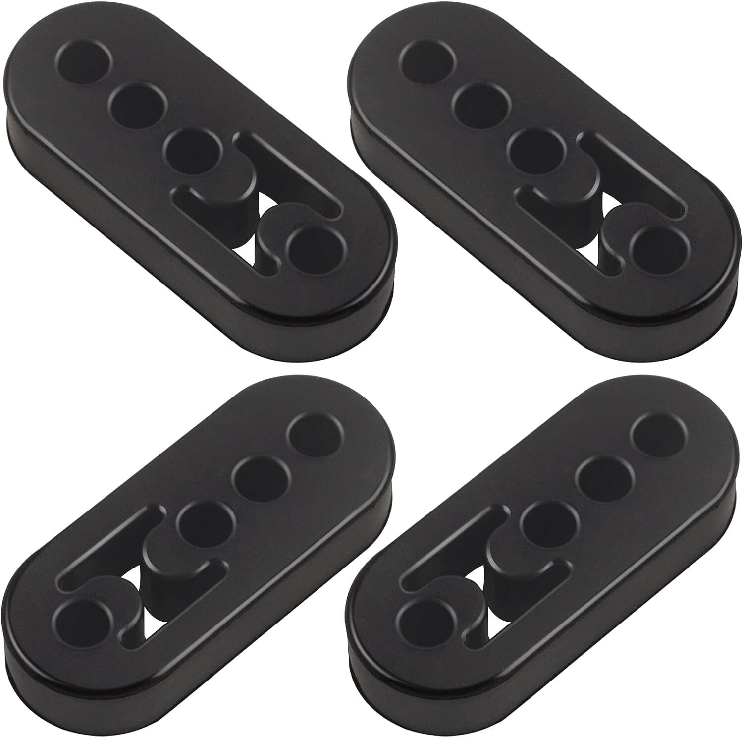 4Pc Performance Polyurethane Rubber Exhaust Hangers Adjustable Muffler Universal
