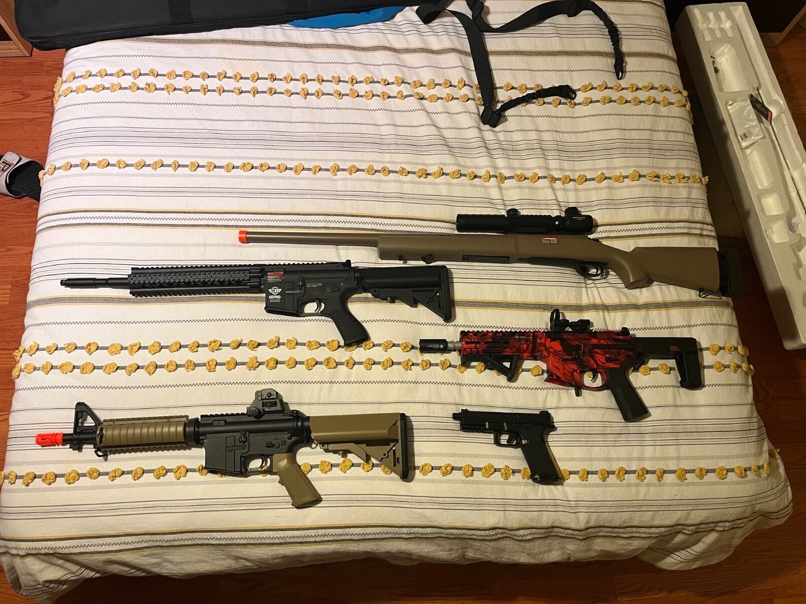 Airsoft Guns, BBs, vest, everything you need to play airsoft indoors or outdoors