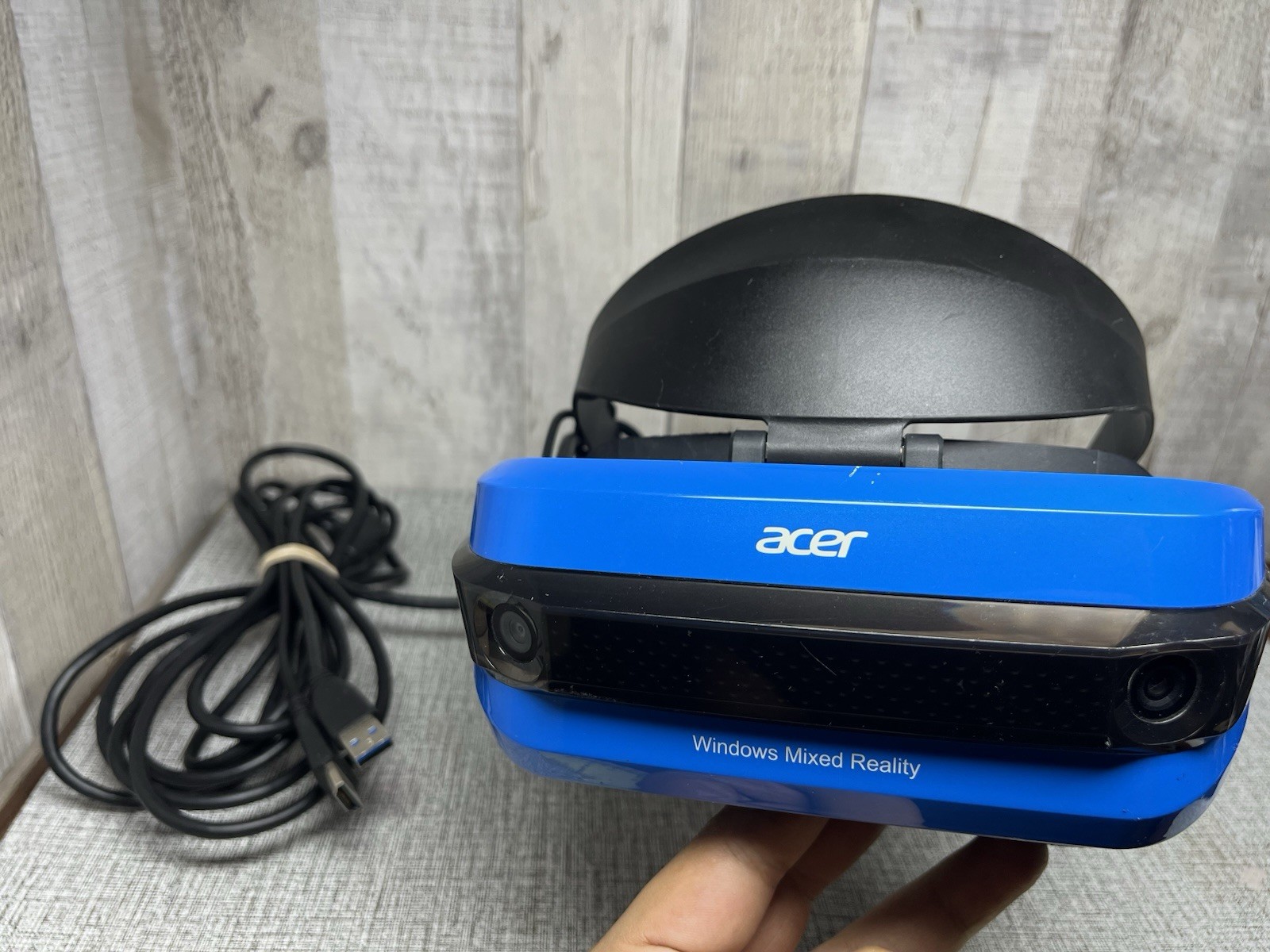 Acer Windows Mixed Virtual Reality Headset VR Developer No Controller/Cable Blue
