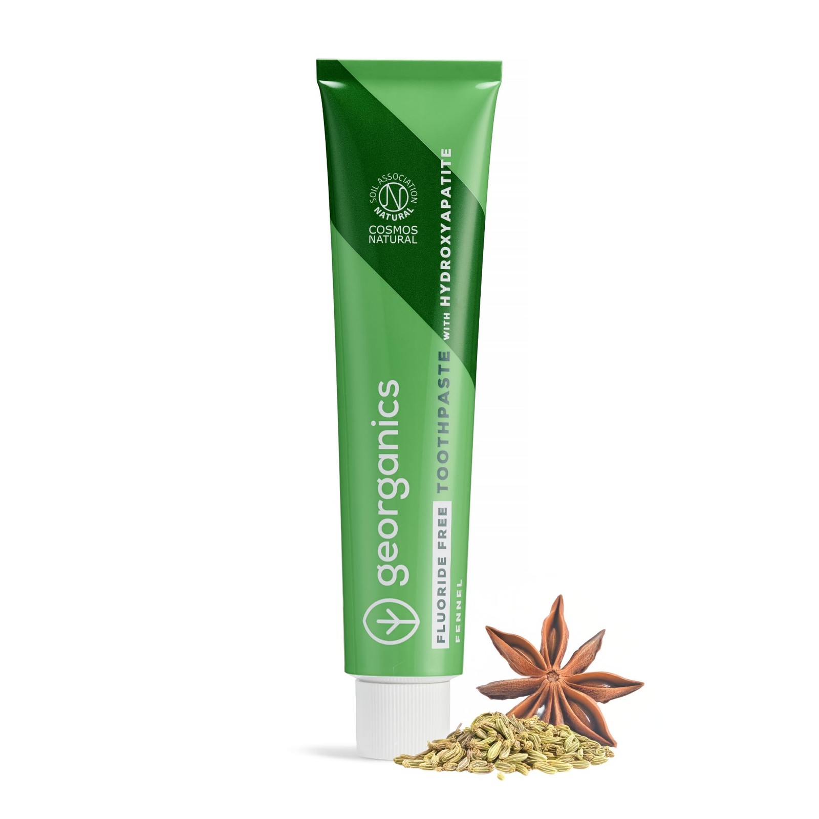 Georganics Fluoride Free Toothpaste Fennel 2.6fl oz – 2.64 Fl Oz (Pack of 1)