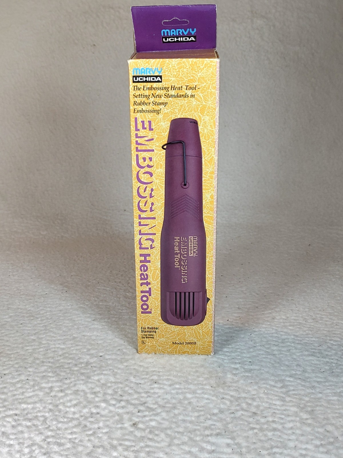 Marvy Uchida Embossing Heat Tool Gun Never Used Crafting w/ Instructions 2000II