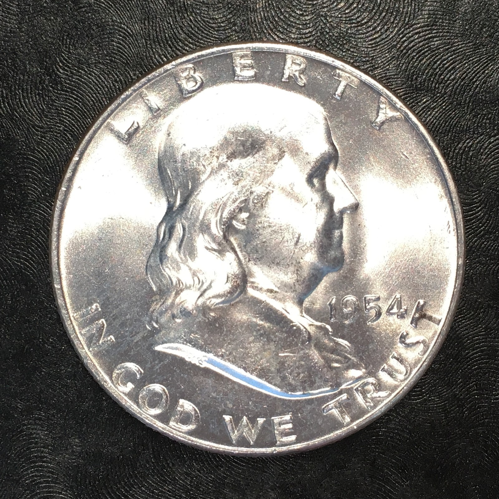 1954-D Franklin Half Superb Brilliant Uncirculated - High Quality Scans #E814