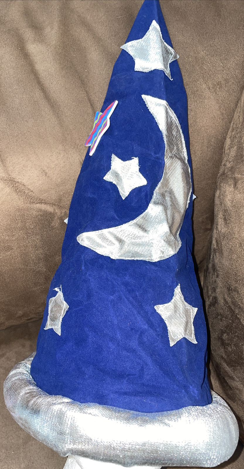 SORCERER HAT BLUE W/SHIMMERING STARS & MOON COSTUME ACCESSORY