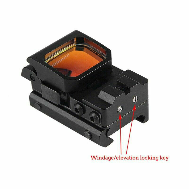 Tactical Flip Up Dot Sight Holographic Reflex Scope Foldable Red Dot Sight RMR