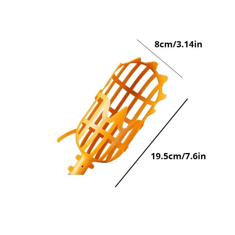 1pc Orange Fruit Picker Lightweight Ergonomic Garden Harvest Tool