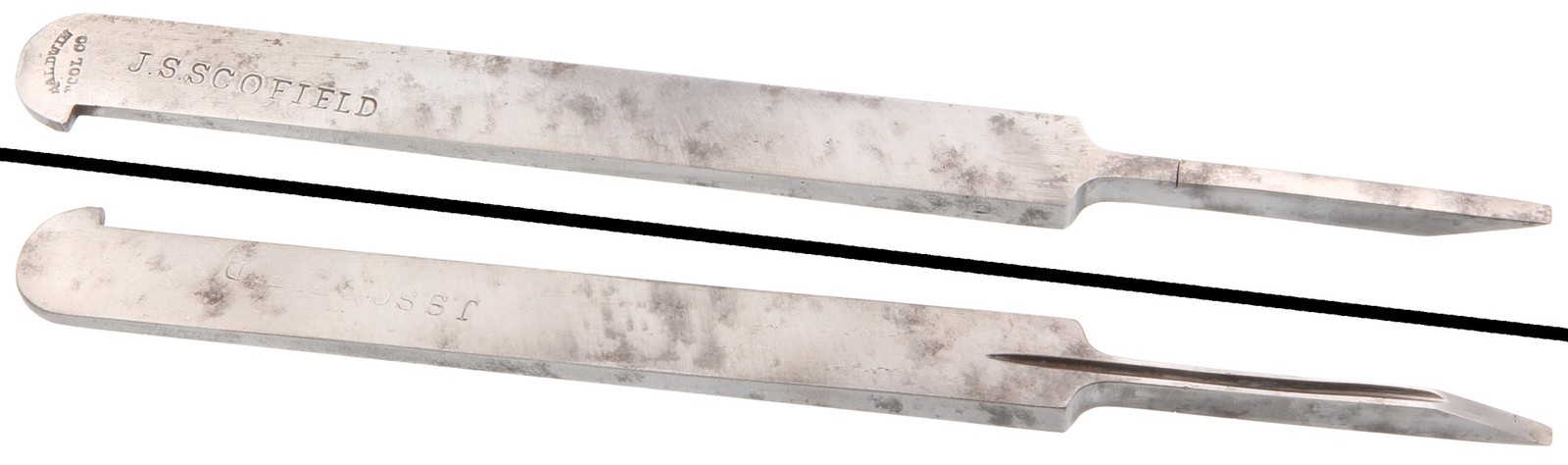 Extra Clean Baldwin Tool Co., Middletown 1/8" Plow Plane Iron - mjdtoolparts