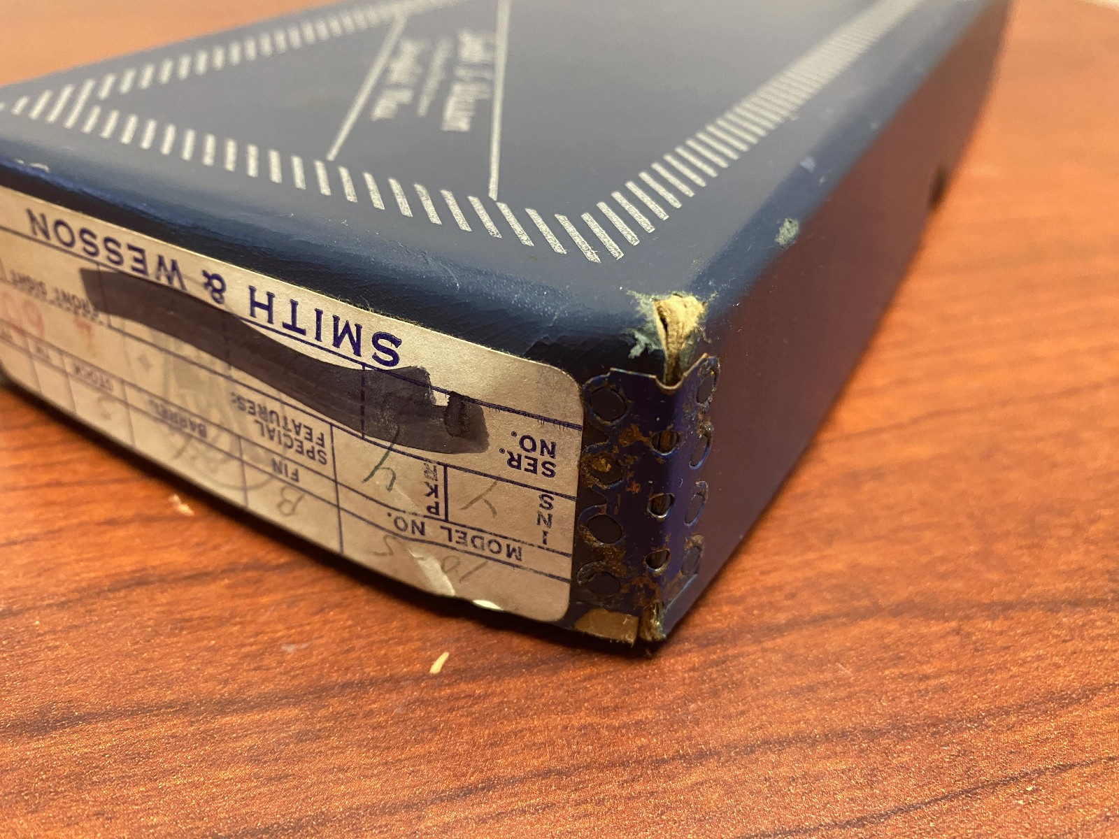 Vintage Smith & Wesson Model 10 10-5 K Frame 4" Blued Factory Cardboard Box Case