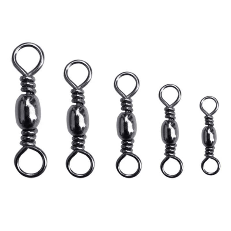 200Pcs Rolling Fishing Swivels Replacement Fishing Tackeles Line Connector
