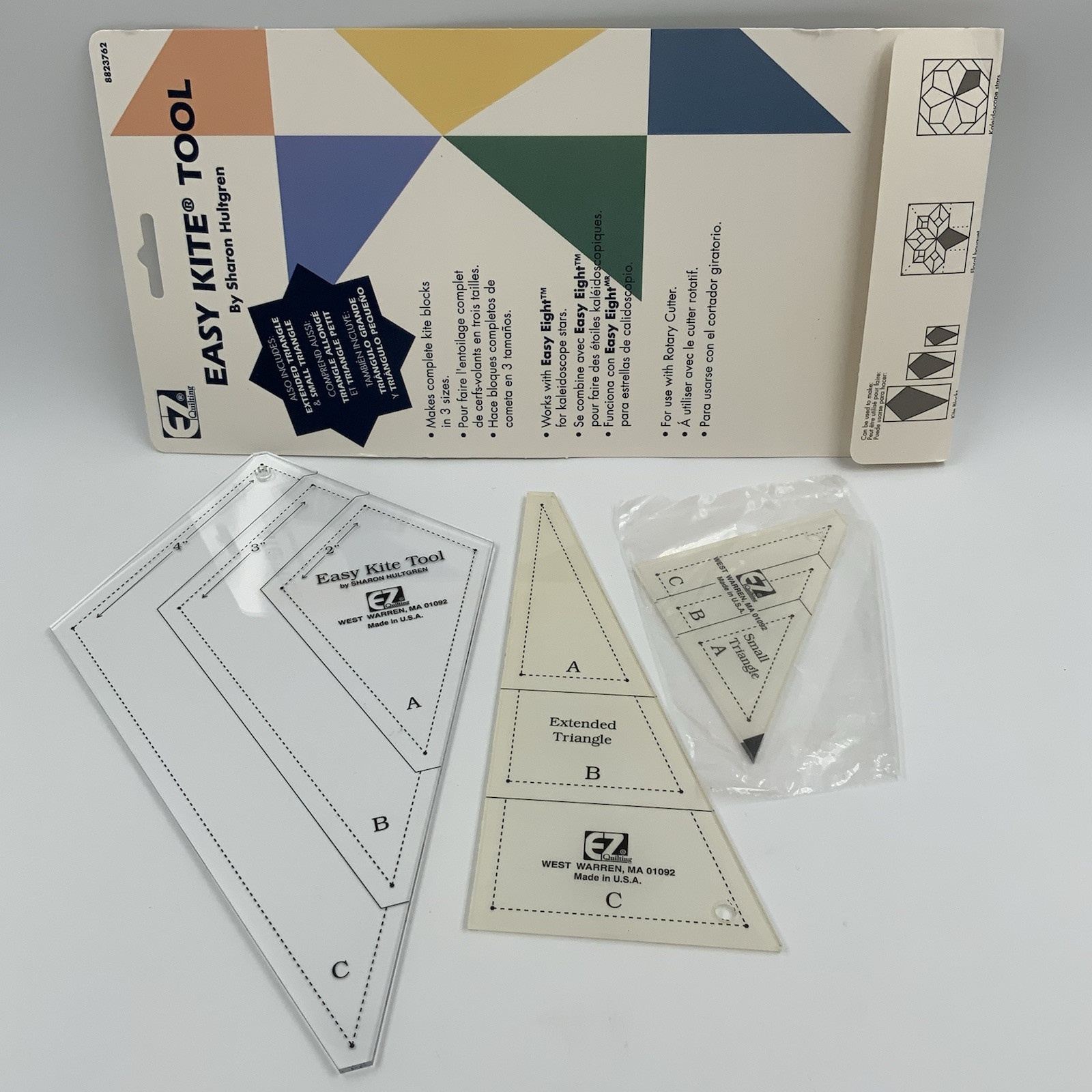 Wrights EZ Quilting EZ Kite Tool by Sharon Hultgren Set Of 3 Acrylic 8823762