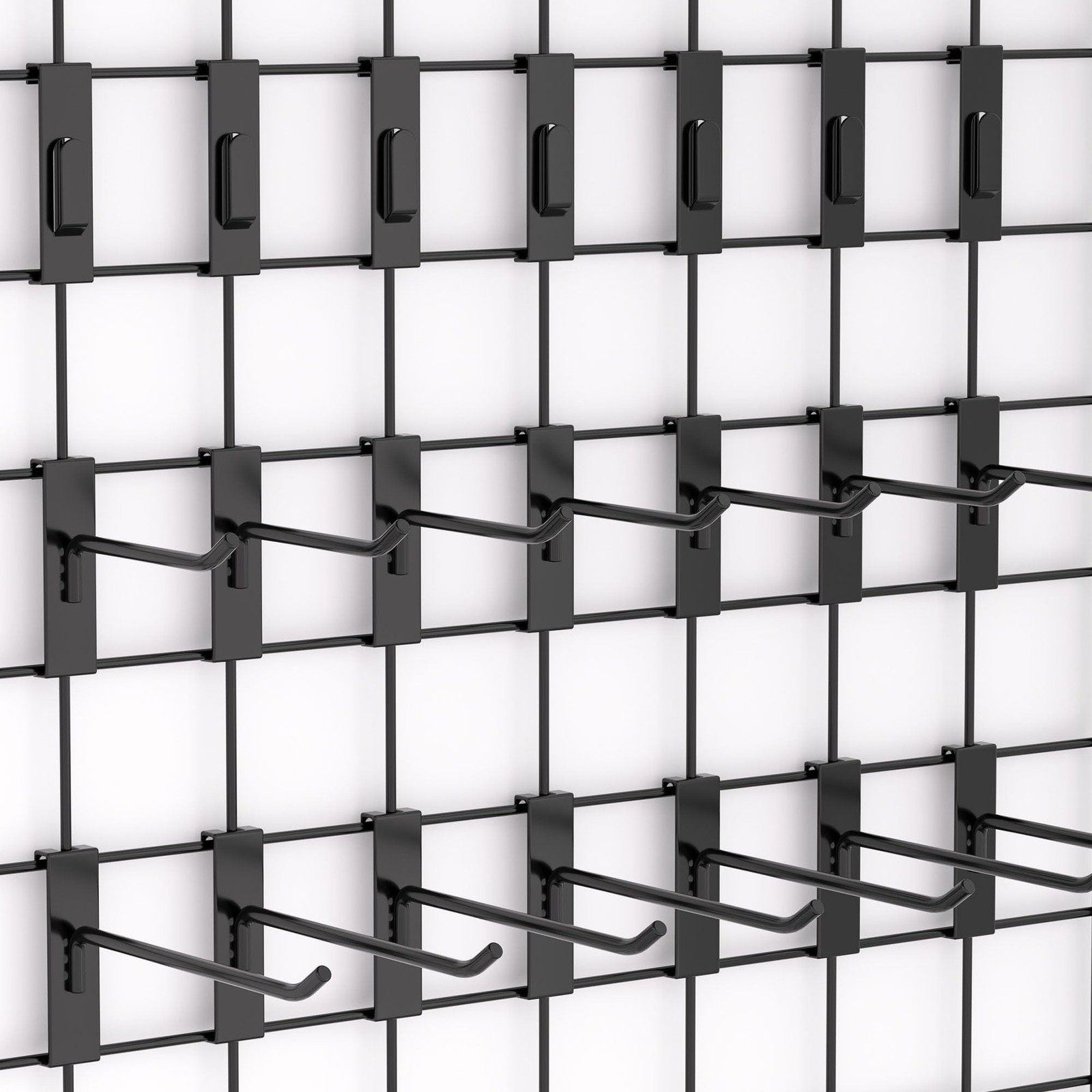 60 PCS Heavy Duty Gridwall Hooks 3 Sizes Fit 3x3 Inch Panels Retail Garage