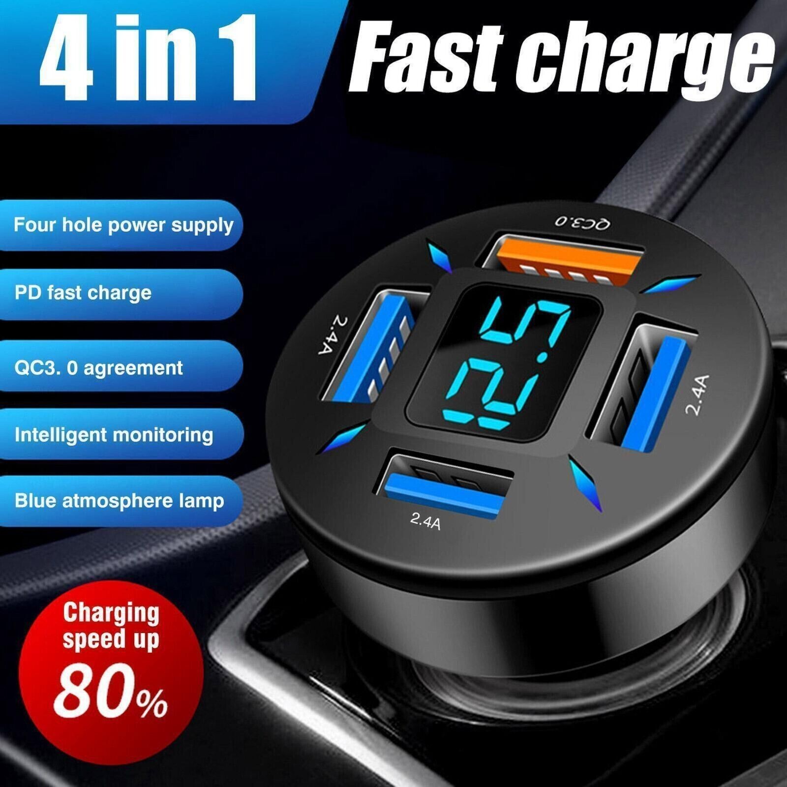 12V Digital LED Display Voltmeter Voltage Gauge Panel Meter For Car Motorcycle