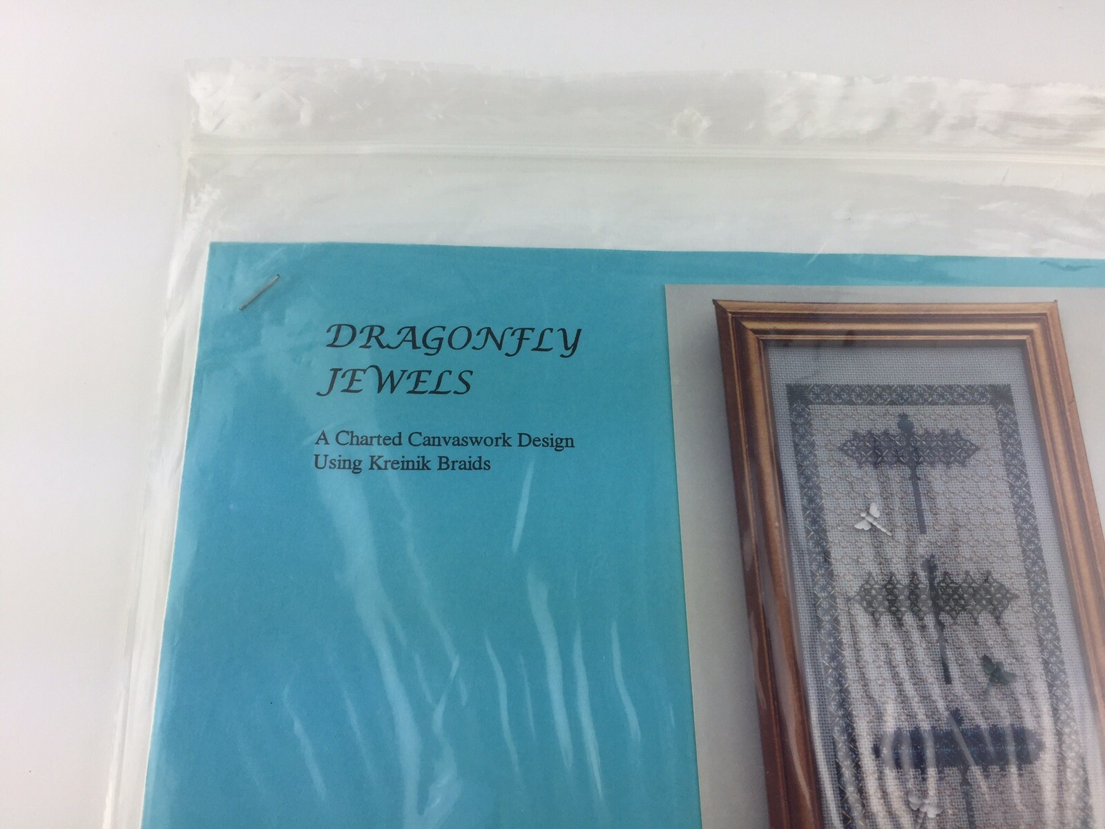 Northern Pine Design Dragonfly Jewels Needlepoint Pattern Gold