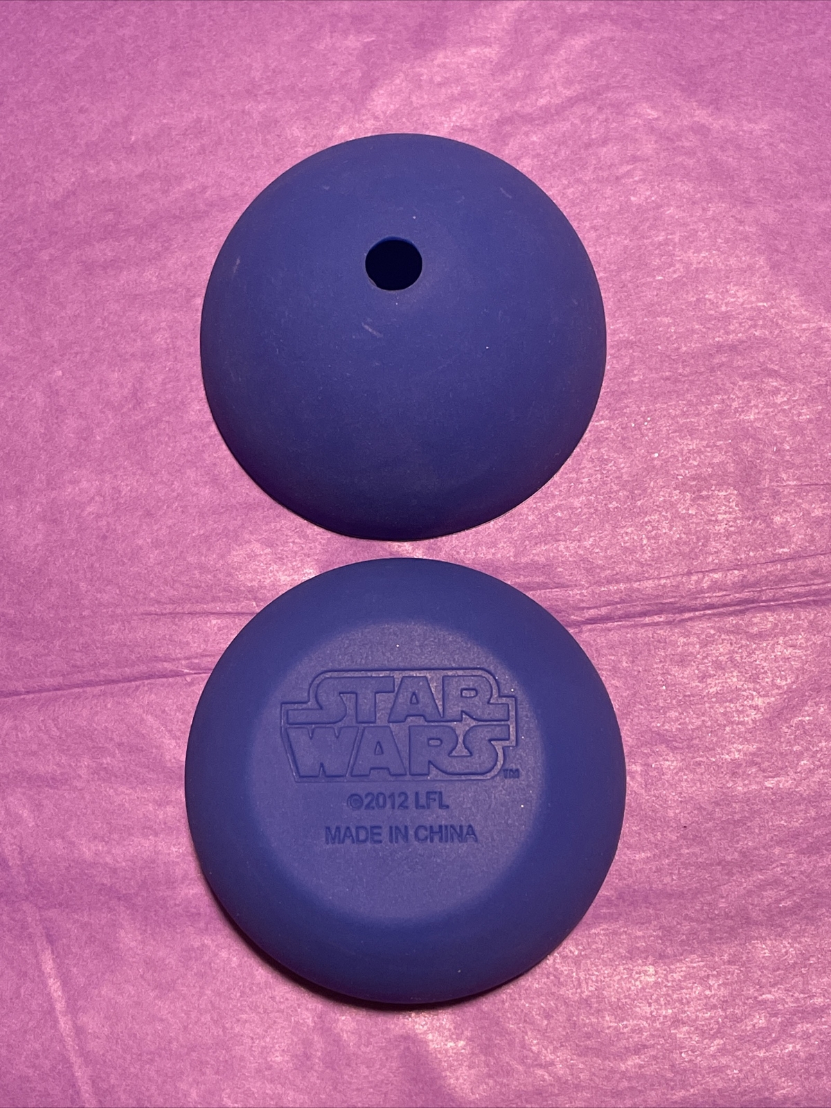 Silicone Star Wars Death Star 3" Ice Cube Mold 3-D Round Ball Chocolate Soap EUC