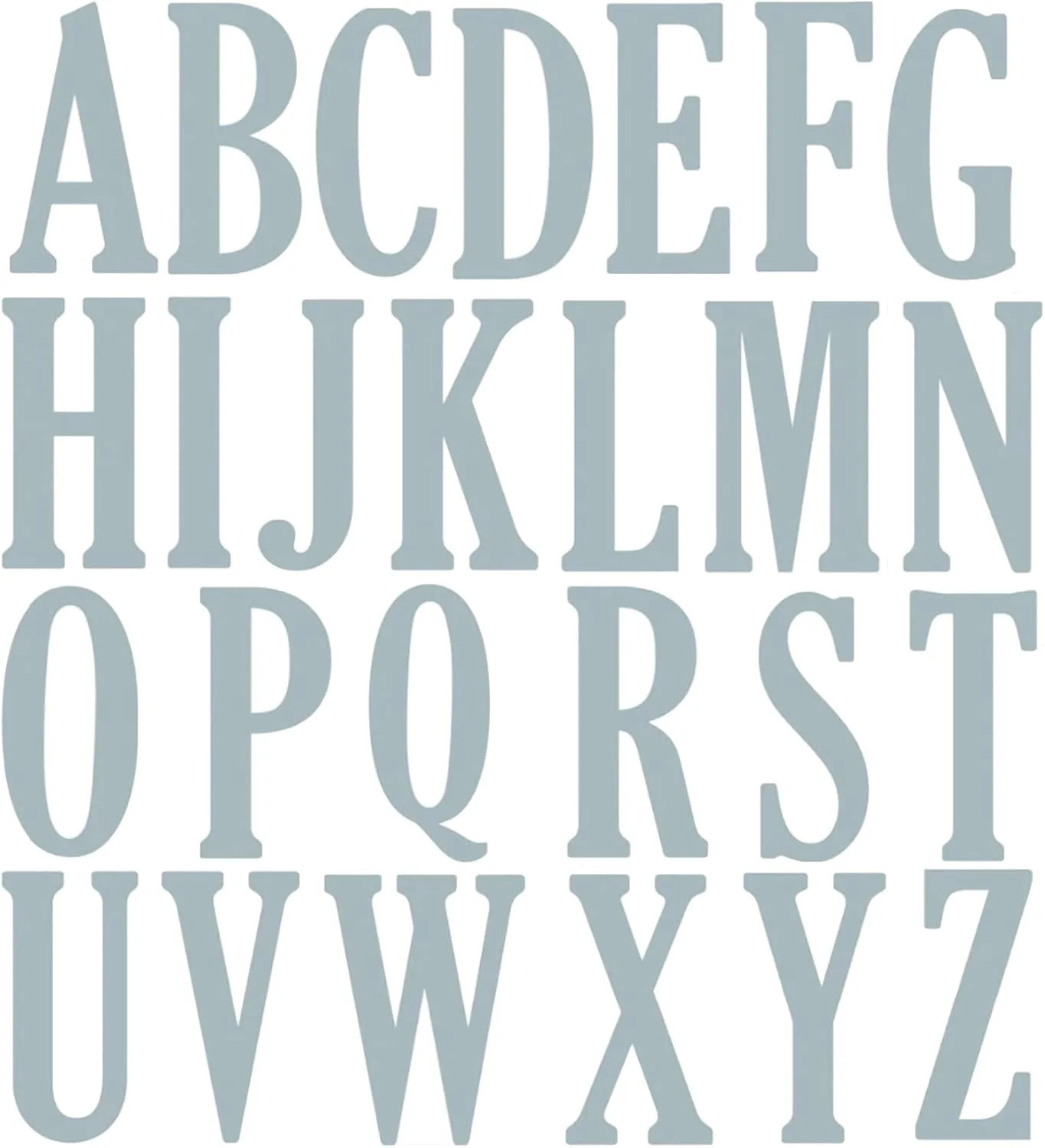 Briartw 26 Uppercase Letters Cutting Dies,(10cm) 4 Inch High Alphabet Metal Sten