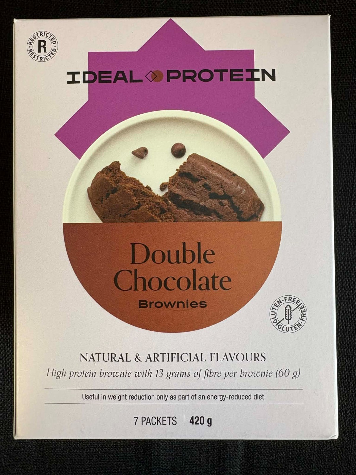 Ideal Protein Double Chocolate Brownies (4 boxes of 7) (B/B 2026-11-30)