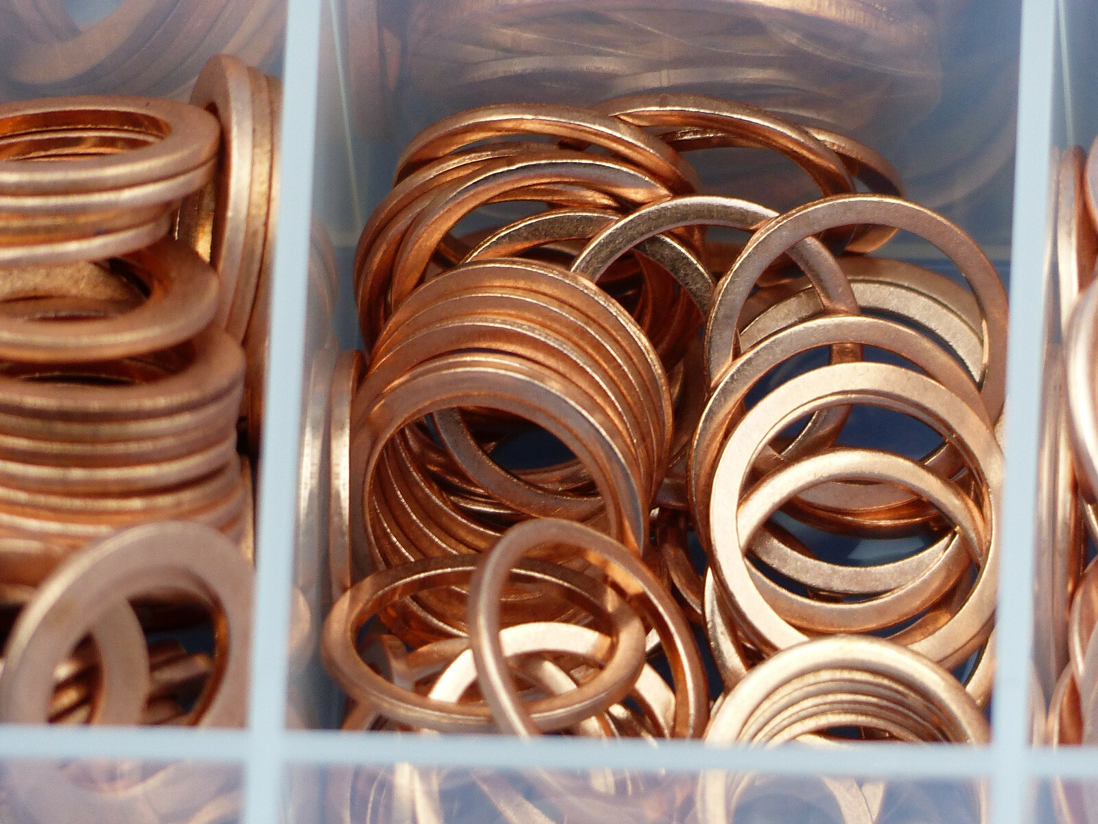 100 pieces copper rings sealing rings 10x12x1mm