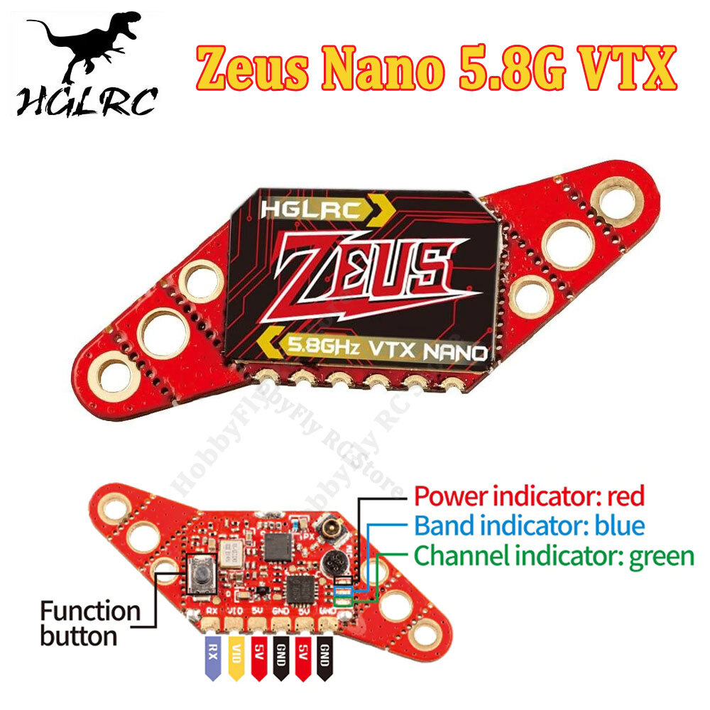 New Arrival HGLRC ZEUS Nano VTX 5.8G Wireless Video Transmitter Module