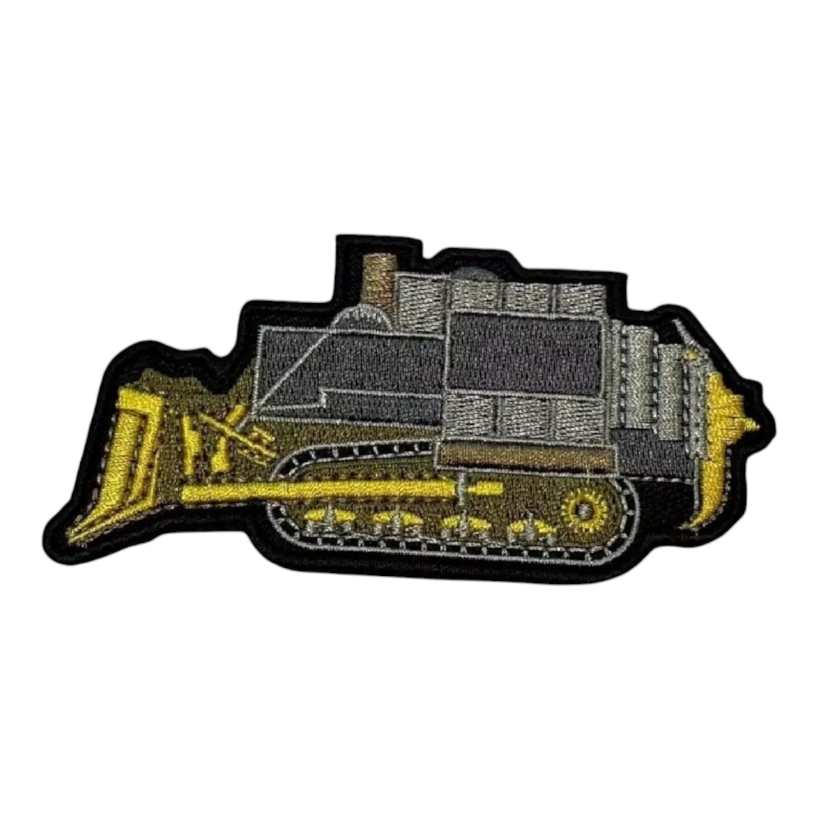 Killdozer Patch.Fully Embroidered. Iron On. 4"x2"