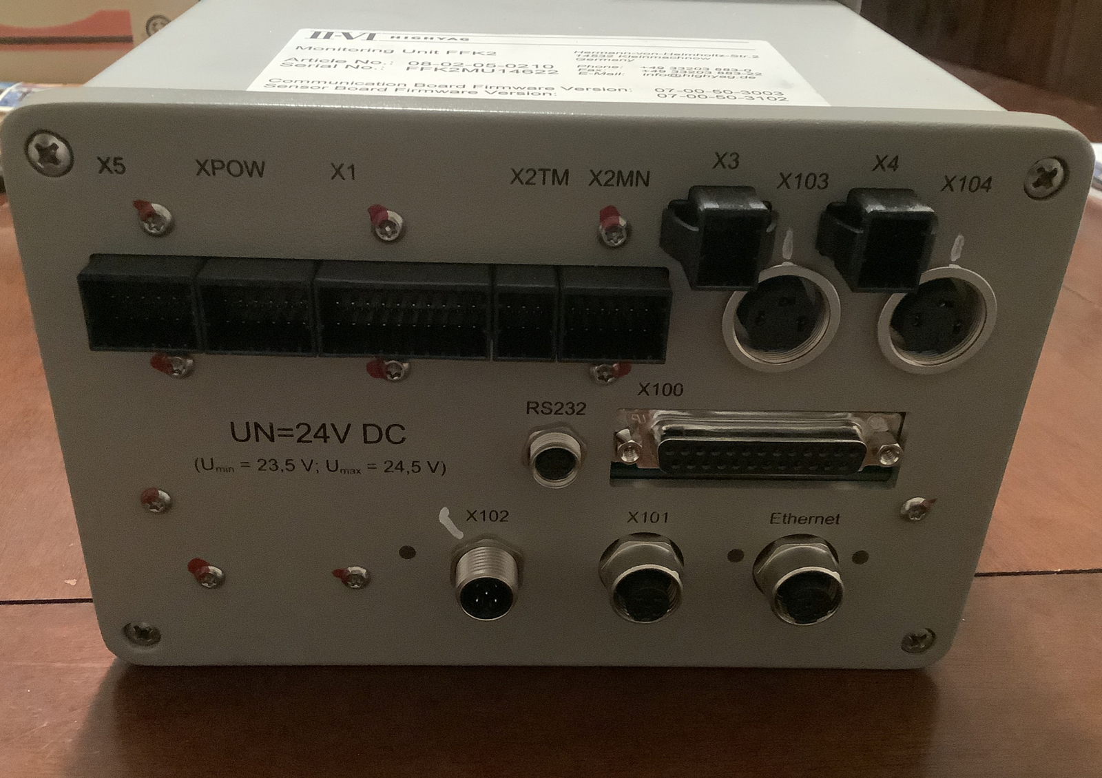 II-VI HIGHYAG Programmable PLC Module FFK2 Monitoring Unit