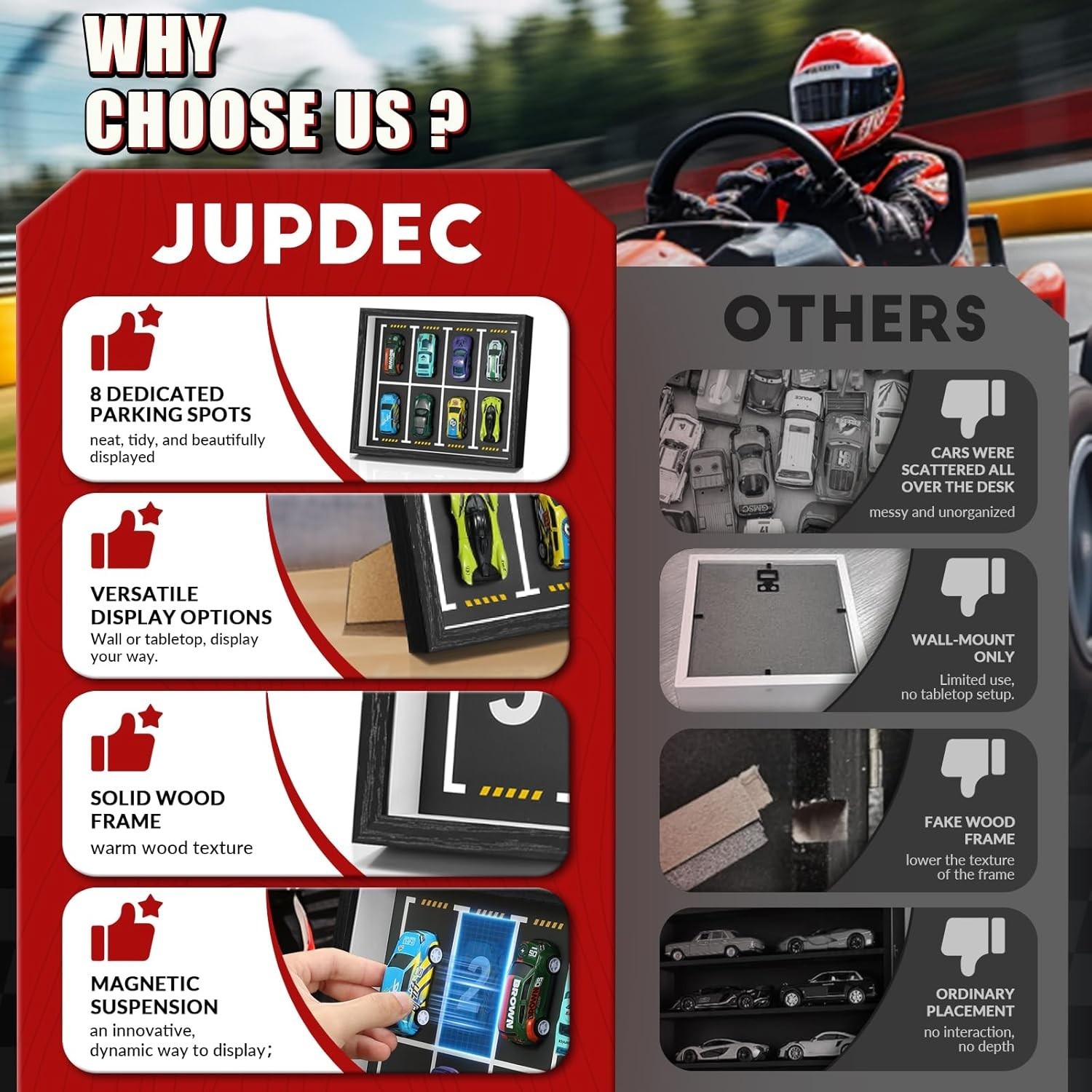 Dynamic 1:64 Scale Diecast Frame - Secure Parking Mat & Elegant Display Solution