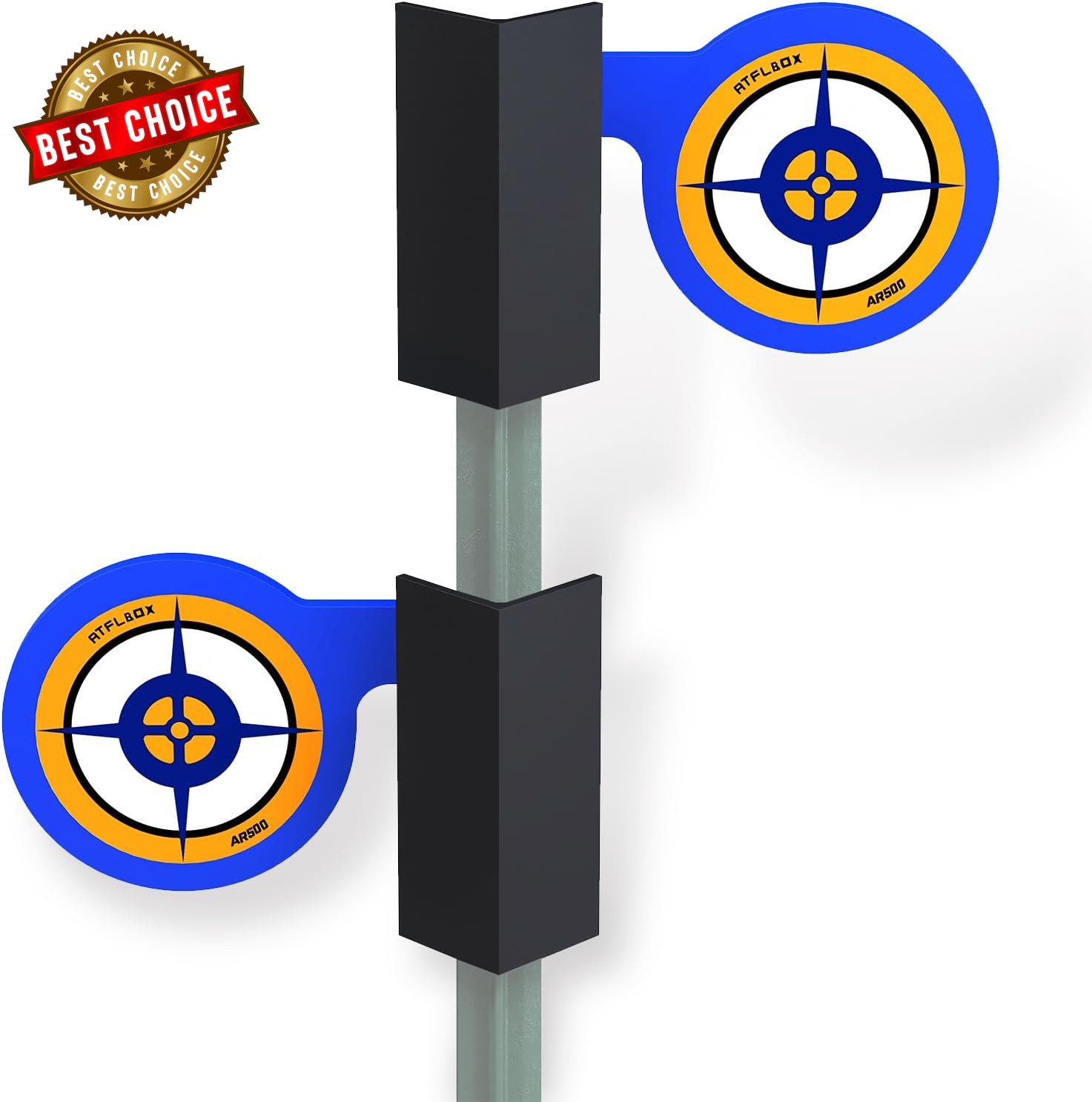AR500 Dueling Tree Paddle Set, 6'' X 3/8'' Reactive Steel Dueling Tree Targets f