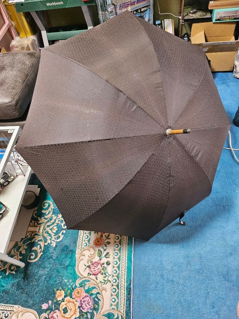 Fendi Long Umbrella Logo Pattern