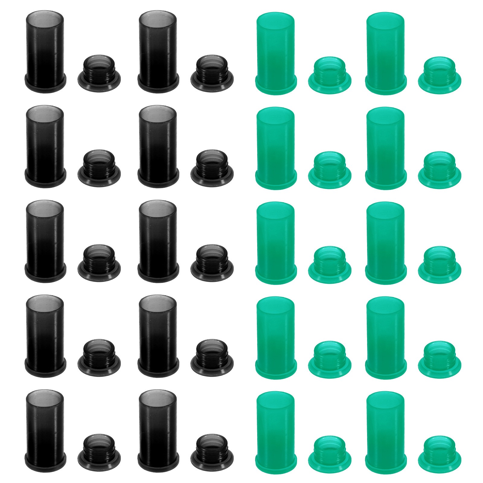 Solar Connector Caps, 50 Set Weather Resistant IP67 Male and Female Black, Green