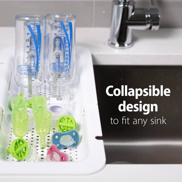 Plastic Adjustable Sink Cleaning Caddy: White, 12" Height, 2 lbs