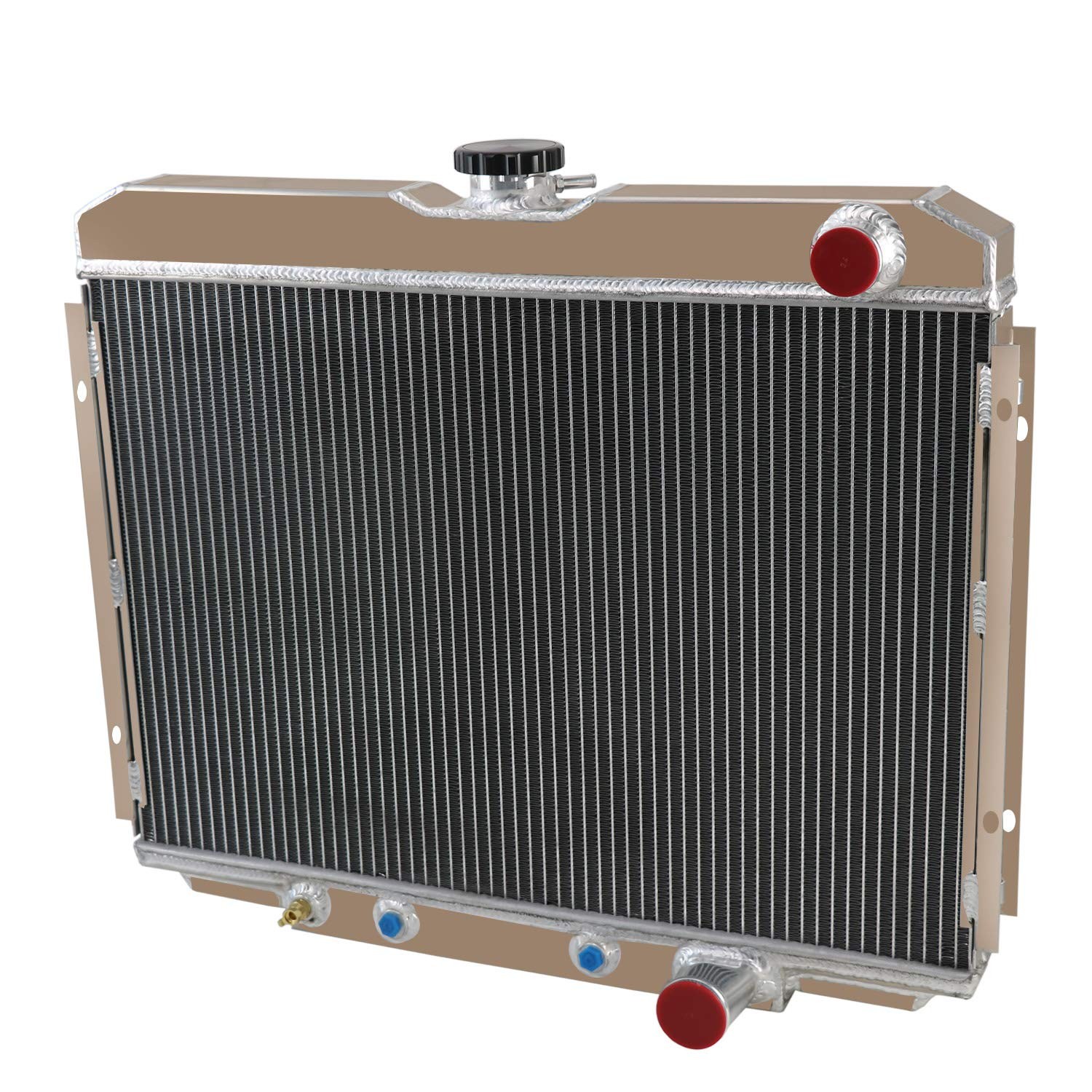 4 Row Aluminum Radiator for Ford Mustang Mercury Cougar 67-70