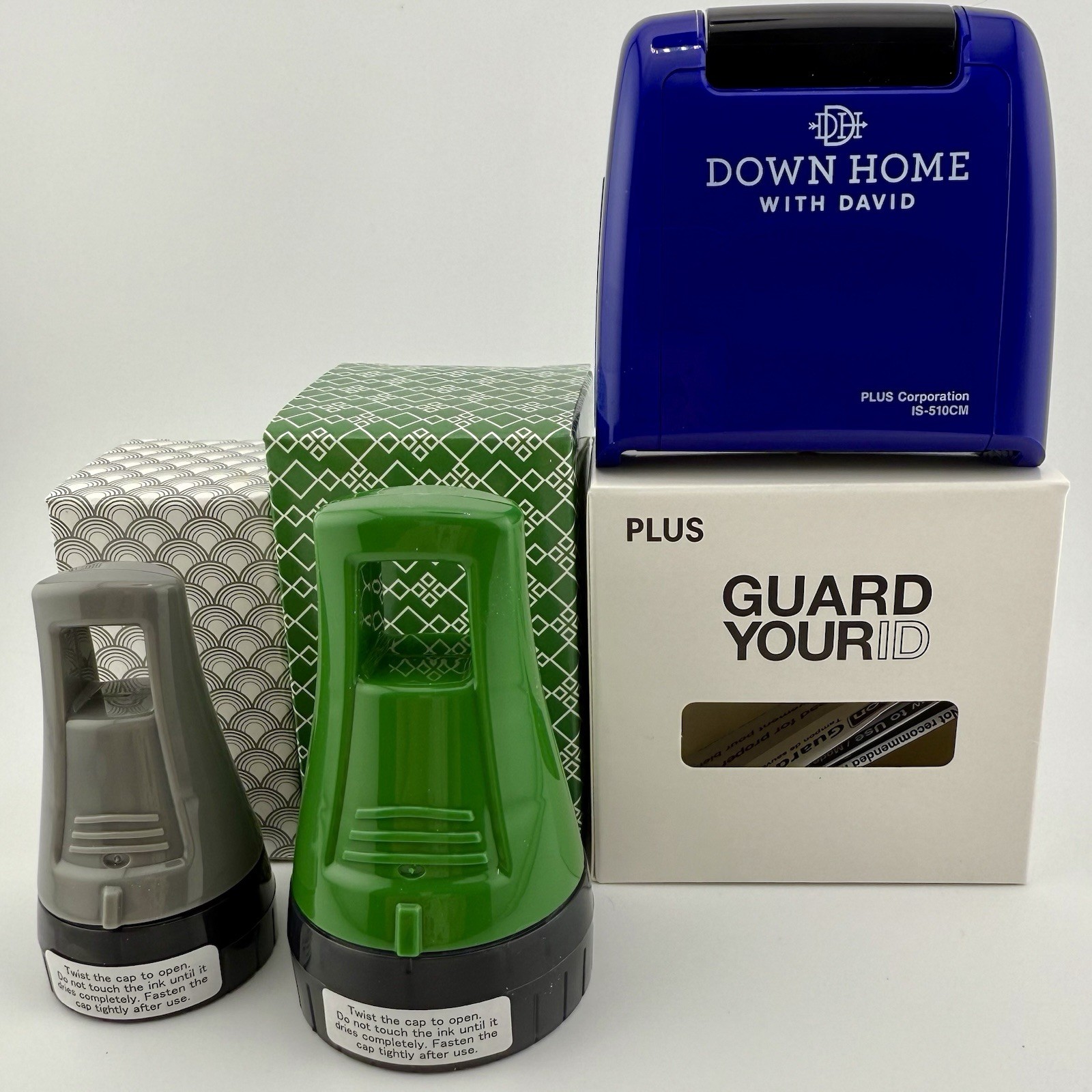 Guard Your ID Plus Advanced 3-Pack Security Stamp Roller Identity Theft NEW