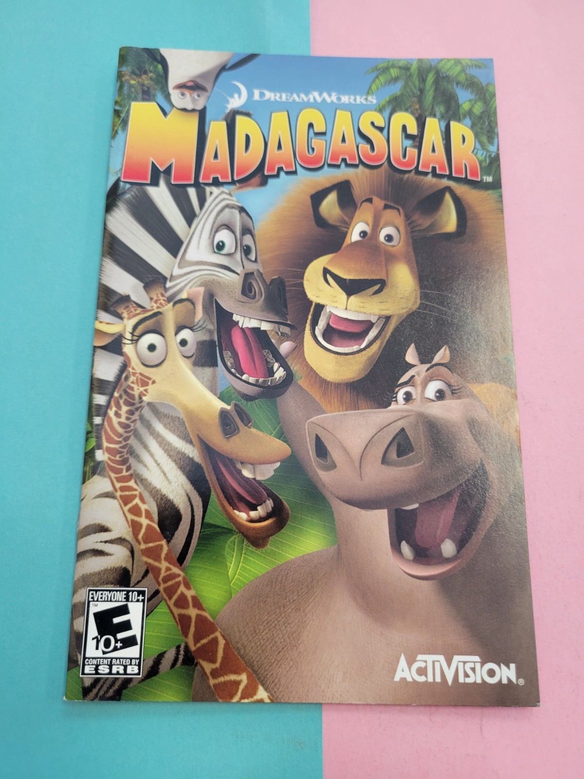 Madagascar Dream Works PS2 Playstation 2 Instruction Manual Only