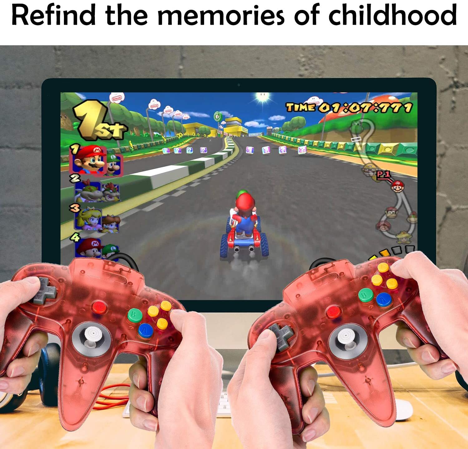 USB N64 SNES Xbox 360 Controller USB GamePad Joypad for Windows PC Raspberry Pi