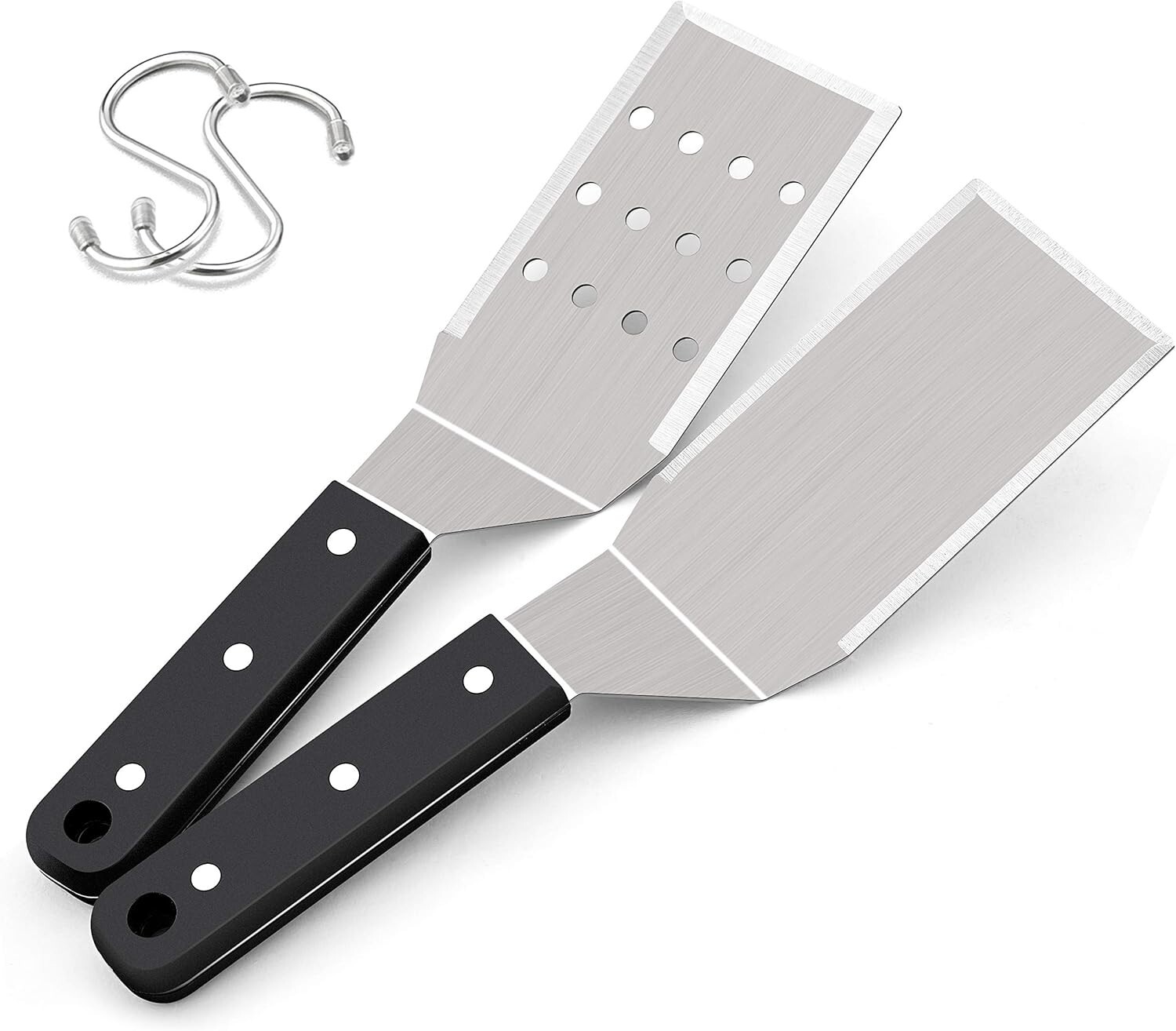 Metal Spatulas, Stainless Steel Griddle Spatula Tools with Riveted Handle, Heavy