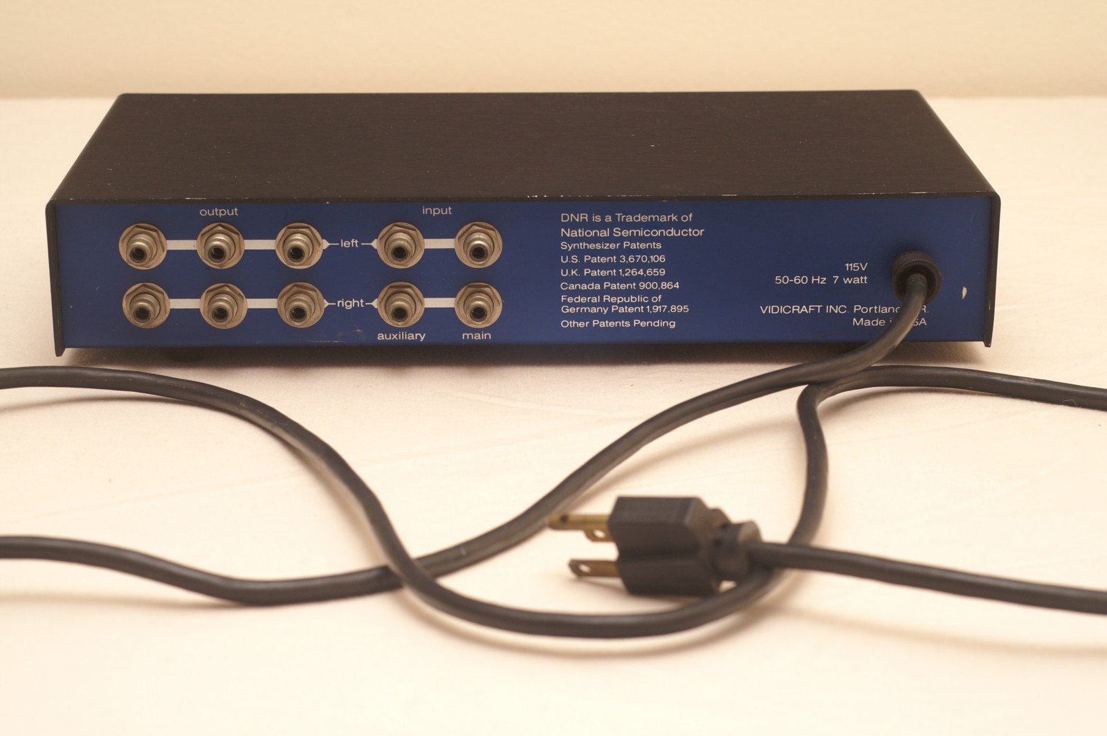 Vidicraft Stereo Synthesizer Audio Effect Unit Filter TESTED WORKING