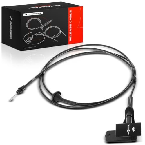 Front Hood Latch Release Cable with Handle | Compatible with Ford F 81 inch