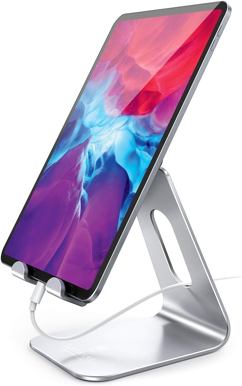 Lamicall Tablet Stand Multi Angle Desktop Holder Dock For iPad Pro Air Silver