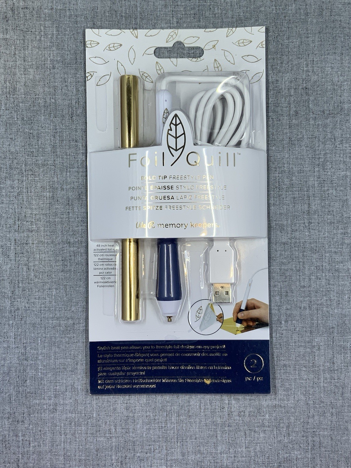 We R Memory Keepers FOIL QUILL BOLD TIP FREESTYLE PEN - 2 pcs
