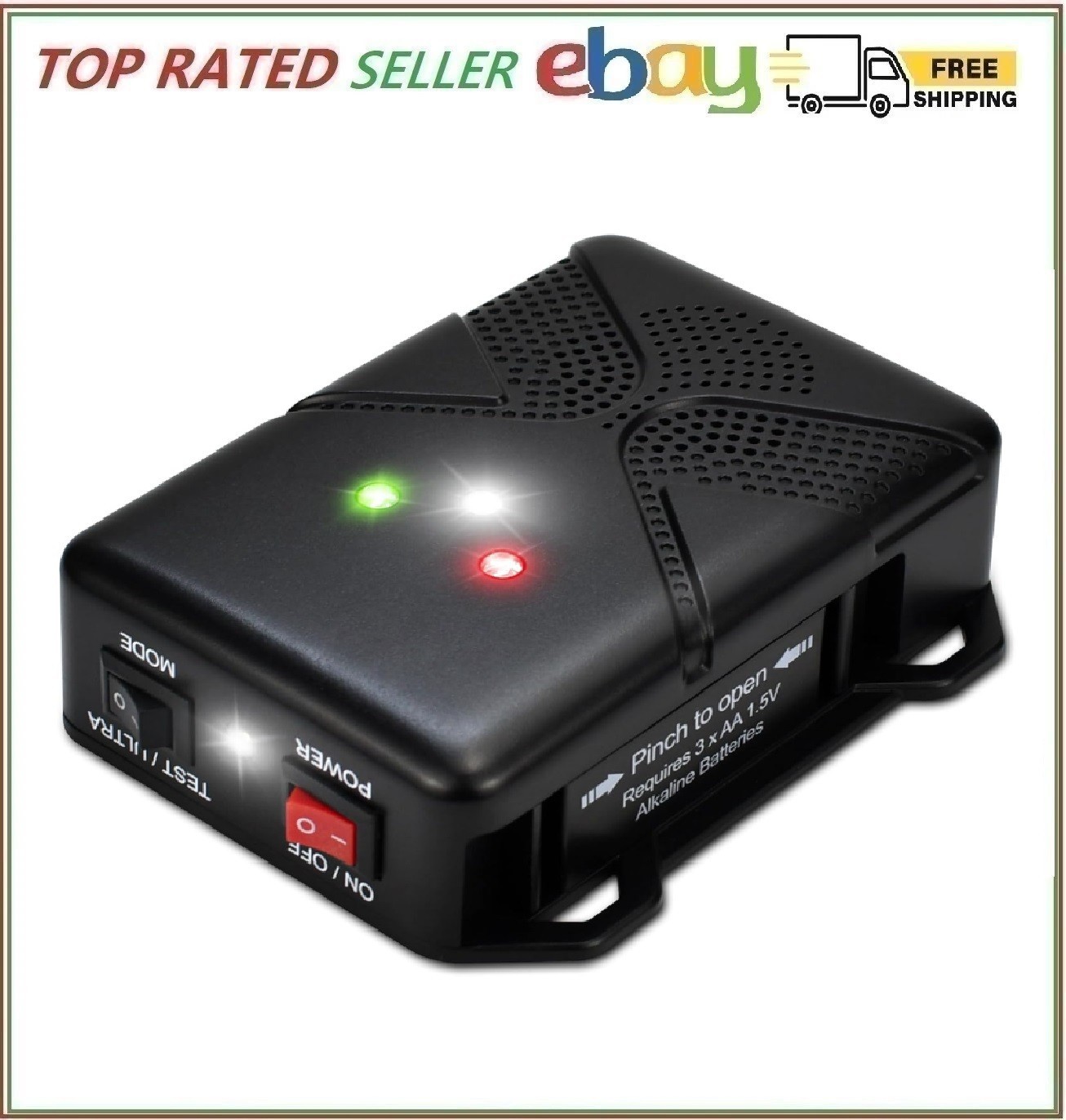 Ultrasonic Rodent Repellent for Car Engine – Battery Powered Under Hood Mouse...