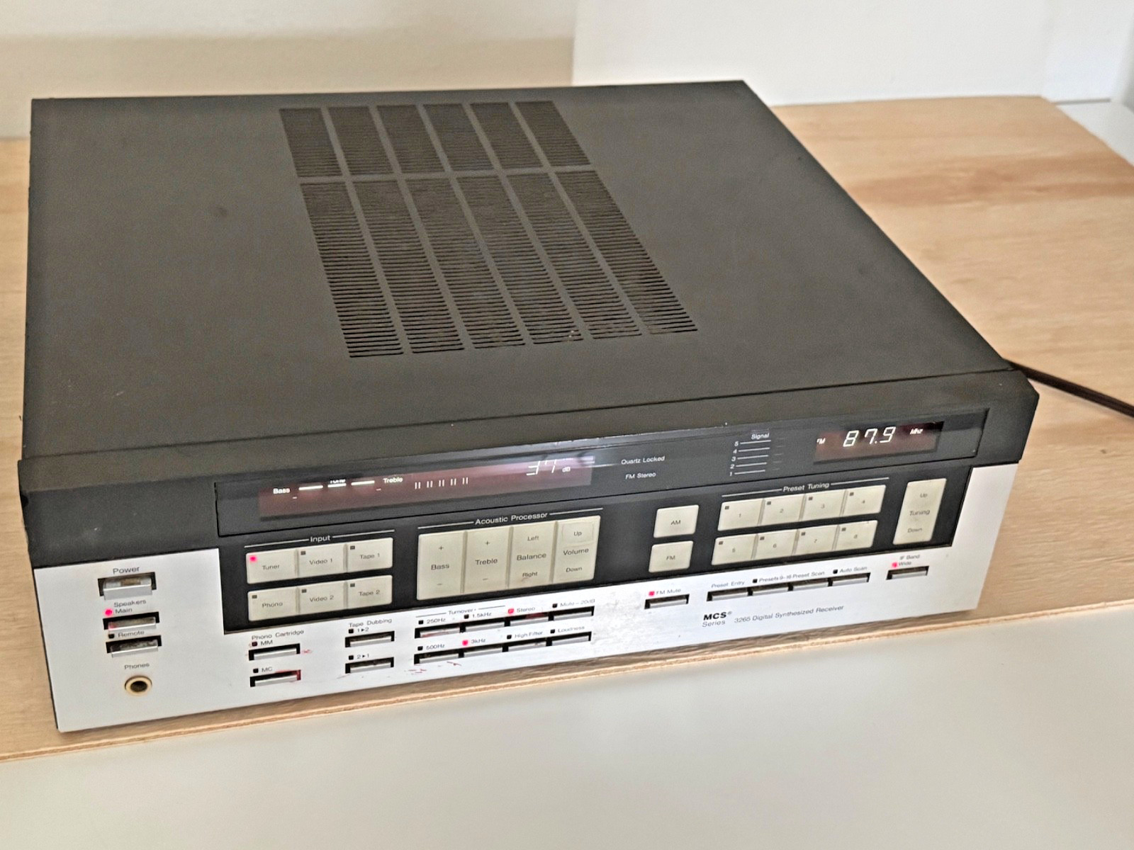 MCS Modular Component Systems AM/FM Tuner Stereo Receiver Model 3265 Sold AS-IS