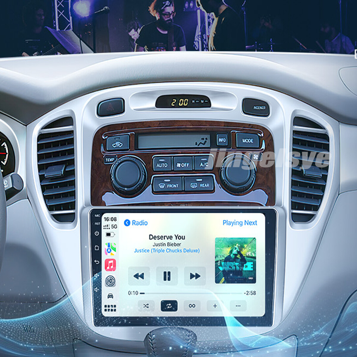 4G+64G For 2001-2007 Toyota Highlander Carplay Car Stereo Radio Android 13 GPS