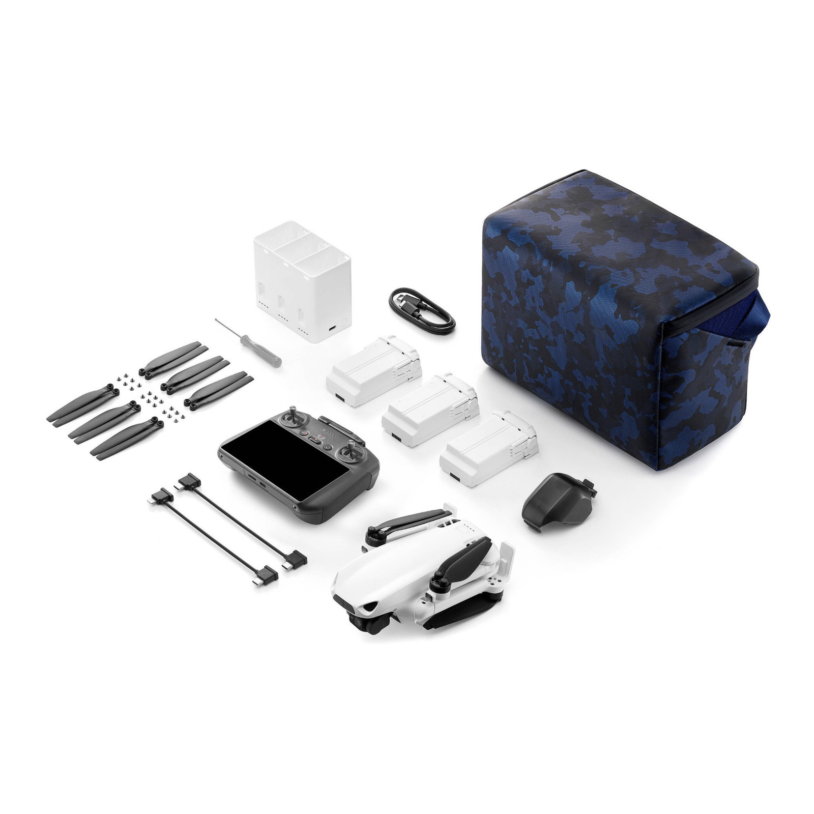 SKYROVER S1 Drone Fly More Combo with Smart Controller (White)