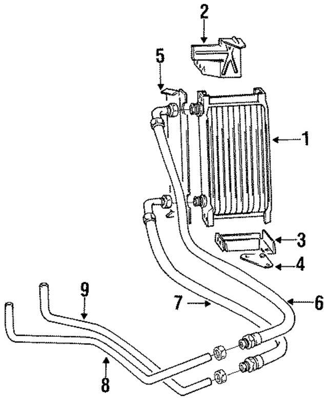 Genuine Volvo Cooler Lower Bracket 1378430